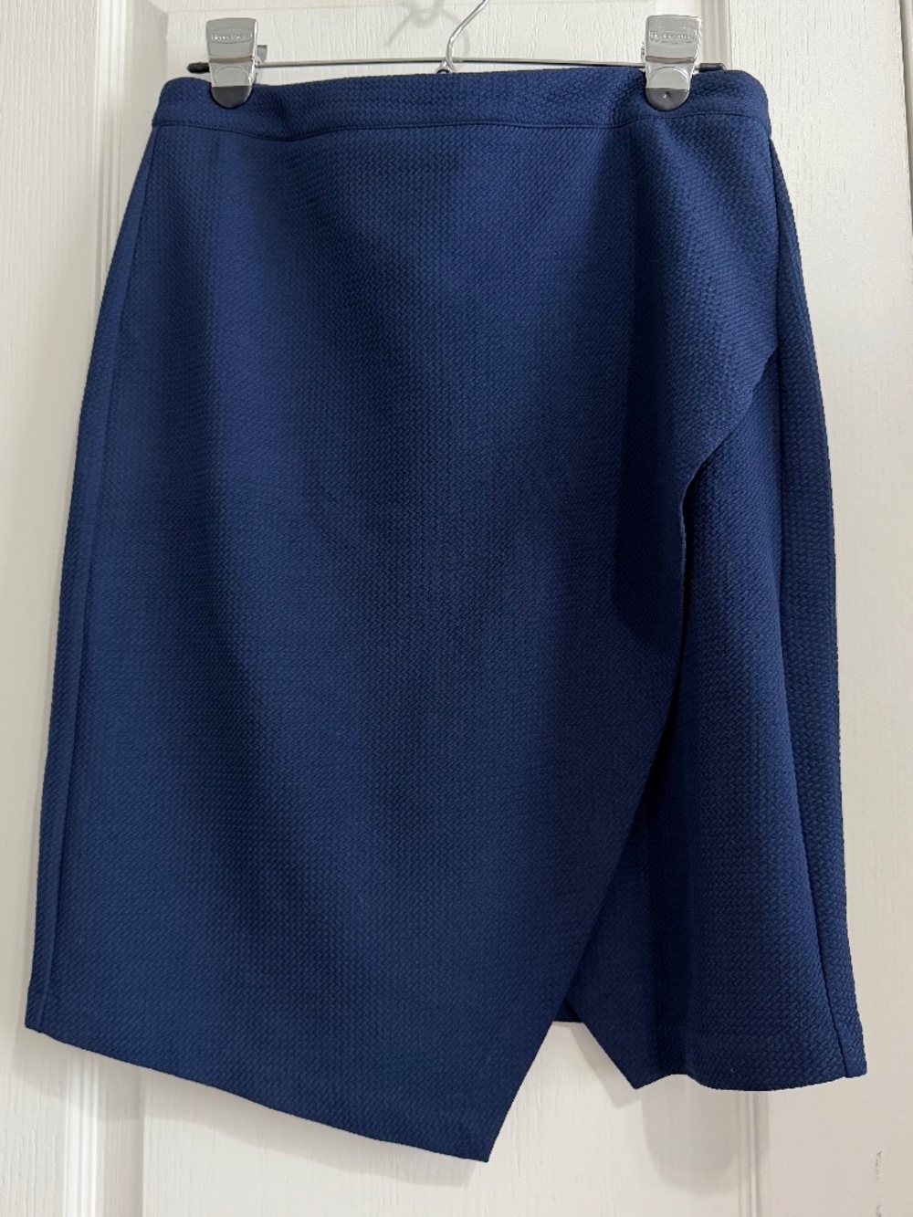 NYCC Navy Blue Asymmetric Tulip Skirt - Size 8